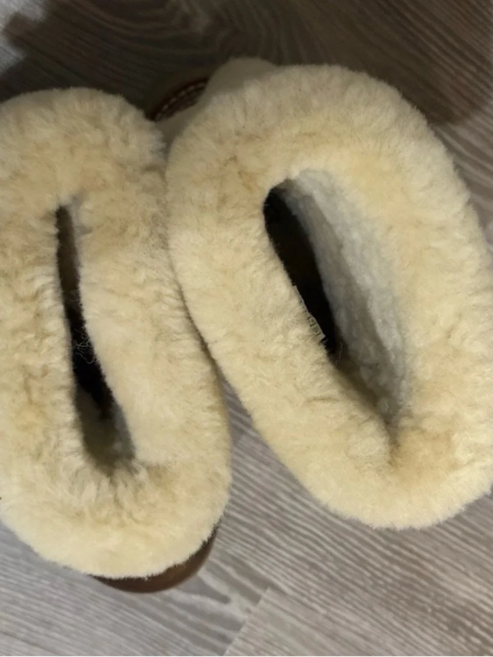 UGG Maylin Chestnut Leather Shearling Boots Women’s 6 | Rare Y2K Après Ski